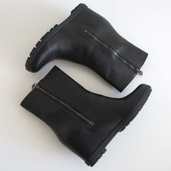 new PRADA double-zip hidden wedge boots 10 US / 40 - Picture 5 of 8
